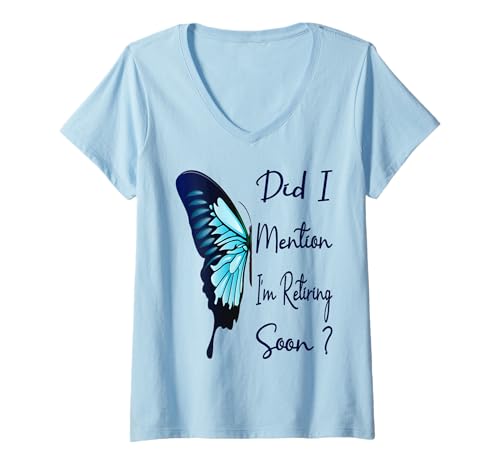 Damen Habe ich Schon erwähnt, DASS ich Bald in den Ruhestand gehe? Lustiger Ruhestand 2026 T-Shirt mit V-Ausschnitt Damen Habe ich Schon erwähnt, DASS ich Bald in den Ruhestand gehe? Lustiger Ruhestand 2026 T-Shirt mit V-Ausschnitt von Did I Mention I'm Retiring Soon ? Retired 2026
