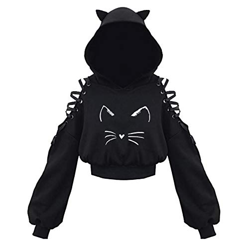 BTS Hoodie - Gothic Oberteil Damen Kawaii Kleidung Pride Shirt Crop Hoodie Kawaii Clothes Punk Kleidung Damen Pride Top Damen Festival Oberteil Damen Kpop Fashion Japanische Kleidung Damen von Didadihu