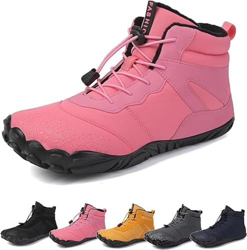 Barfuss Schuhe Damen Gefüttert Feldluft Schuhe Winter rutschfeste Laufschuhe Herren Turnschuhe Hike Frau Traillaufschuhe Winterbarfußschuhe Barfusschuhe Wasserfest Warm von Didadihu