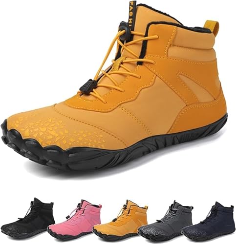 Barfußschuhe Herren Wasserdicht, Barfußschuhe Damen Winter Outdoor Winterbarfussschuhe Herren Winter Wasserdicht Barfussschuhe Winterschuhe Gefüttert Warme Barefoot Shoes Women Wanderstiefel von Didadihu