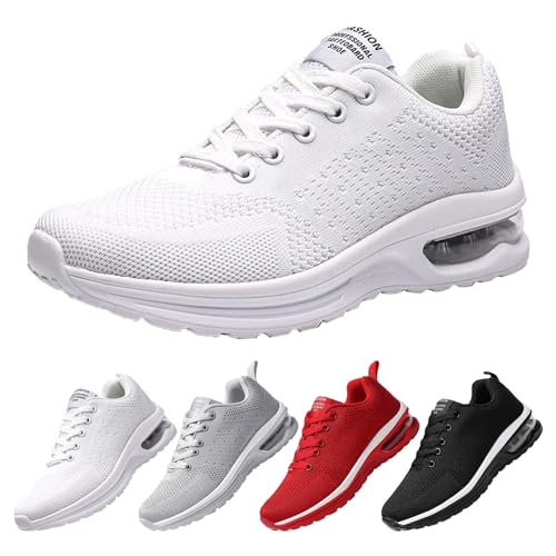 Didadihu Damen Gedämpft Air Schuhe : Leicht Plateau Laufschuhe Hallenschuhe Atmungsaktiv Bequem Turnschuhe Sportschuhe Mesh Sommerschuhe Fitnessschuhe von Didadihu