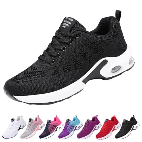 Didadihu Damen Gedämpft Air Schuhe : Leicht Plateau Laufschuhe Hallenschuhe Atmungsaktiv Bequem Turnschuhe Sportschuhe Mesh Tennisschuhe Trainingsschuhe von Didadihu