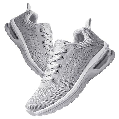 Didadihu Damen Gedämpft Air Schuhe : Leicht Plateau Laufschuhe Hallenschuhe Atmungsaktiv Bequem Turnschuhe Sportschuhe Plateau Mesh Joggingschuhe Sneaker von Didadihu