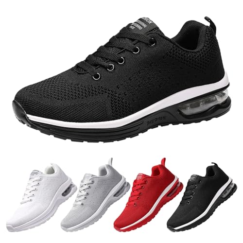 Didadihu Damen Gedämpft Air Schuhe : Leicht Plateau Laufschuhe Hallenschuhe Atmungsaktiv Bequem Turnschuhe Sportschuhe Plateau Mesh Joggingschuhe Sneaker von Didadihu