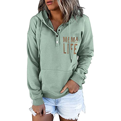 Didadihu Damen Hoodie, Musselin Strickpullover Oversize Leicht Grobstrickpullover Mit Kapuze Kapuzenpullover Winter Langarm Pullover Jacke Herbst Grobmaschig Oberteile Kapuzenjacke Sweatshirt von Didadihu