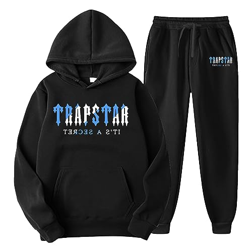 Didadihu Jogginganzug Herren Baumwolle, Jogging Jogginganzug Winter Baggy Tracksuit Fitness Freizeitanzug 2 Teilig Gym Hoodie Männer Workout Jogging Anzug Trainingsanzüge Sporthose von Didadihu