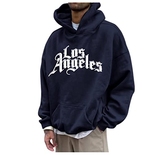 Didadihu Los Angeles Tshirt, Essentials Hoodie Oversized Hoodie Coole Klamotten Für Teenager Mädchen Streetwear Herren T Shirt Mit Backprint Herren Zip Hoodie Herren Y2k Sweatjacke Teenager Mädchen von Didadihu