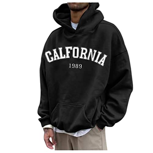 Didadihu Los Angeles Tshirt Herren - Oversize Hoodie Streetwear Herren Los Angeles Pullover Essentials Hoodie Herren Klamotten Oversized Hoodie Herren Sweatjacke Teenager Mädchen Los Angeles Tshirt von Didadihu