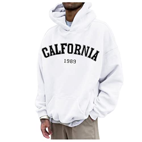 Didadihu Los Angeles Tshirt - T Shirt Mit Backprint Herren Hoodie Oversize Lila Tshirt Herren Oversized Hoodie Tshirt Oversize Herren Drip Klamotten Lila Tshirt Essentials Hoodie von Didadihu