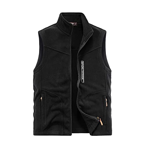 Didadihu Thermoweste Herren, Ärmellos Fleeceweste 5Xl Weste Arbeitsweste Herbst Winter Plüsch Steppweste Softshellweste Vest Freizeit Essentials,Schwarz,Xxl Didadihu Thermoweste Herren, Ärmellos Fleeceweste 5Xl Weste Arbeitsweste Herbst Winter Plüsch Steppweste Softshellweste Vest Freizeit Essentials,Schwarz,Xxl von Didadihu