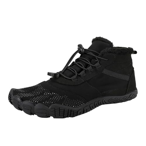 Didadihu Winter Barfußschuhe Damen Herren Wasserdicht Schnell Trocknend Traillaufschuhe Wanderschuhe Zehenschuhe Hohe Warme und rutschfeste Stiefel von Didadihu