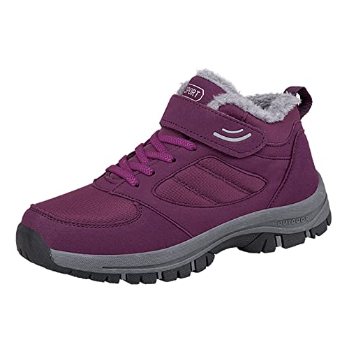 Didadihu Winterschuhe Damen Unisex rutschfeste Laufschuhe Gefüttert Wasserfeste Barfussschuhe Winter Hausschuhe Wildling Sport Stiefel Barfusschuhe Turnschuhe Barfuß Gefütterte von Didadihu