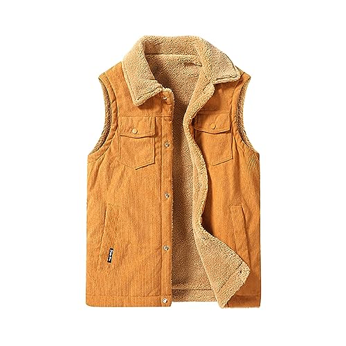 Didadihu Winterweste Herren : Fleece Winterweste Leichte Fleeceweste Weste Kapuze Softshell Steppweste Vest Softshellweste Reißverschluss Kurz,Coffee,5Xl von Didadihu