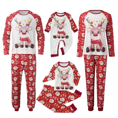 Familien Schlafanzug Weihnachten - Weihnachten Pyjamas Für Die Familie Matching-Sets Weihnachten Urlaub Schlafanzug Weihnachten Pjs Für Erwachsene Männer Frauen Baby Kinder von Didadihu