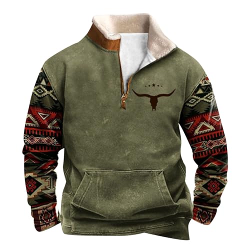 Fleecejacke Herren Norway Winddicht Holzfällerjacke Männer Zip Jacket Leichte Fleecepullover Teddyfell Futter Übergrößen Fleecejacke Sweatshirt Pullover von Didadihu