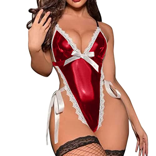 Sexy Dessous Damen - Reizwäsche Outfit Latex Dessous Frauen Sexy Latex Kleidung Frau Sexy Damen Unterwäsche Sexy Erotisch Sexy Unterwäsche Für Damen Für Sex Lingerie Women Büstenheber Lingerie Sex von Didadihu