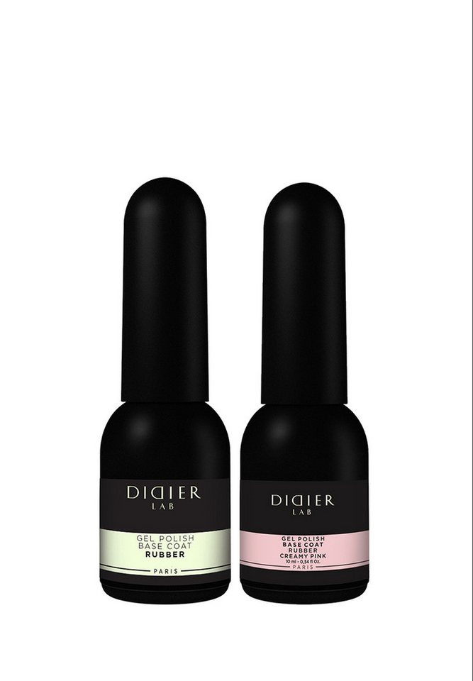 Didier Lab Nagellack SET Rubber Base, Einzigartige flexible Formel zum Formen von Didier Lab