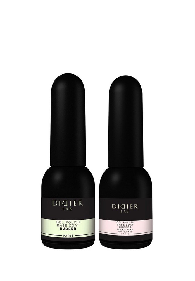 Didier Lab Nagellack SET Rubber Base, Einzigartige flexible Formel zum Formen von Didier Lab