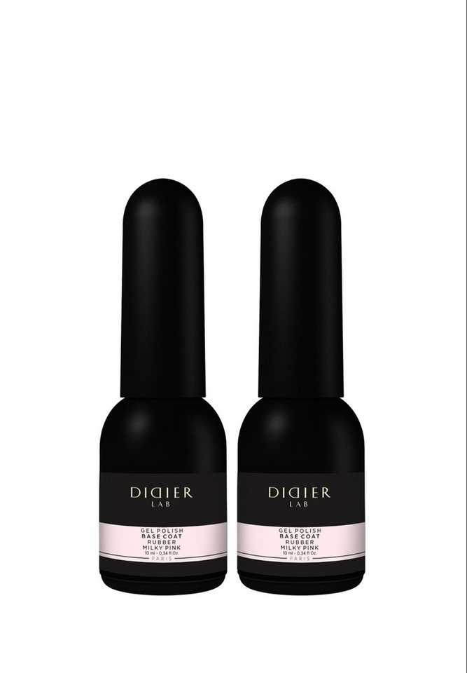 Didier Lab Nagellack SET Rubber Base Milky Pink, Einzigartige flexible Formel zum Formen von Didier Lab