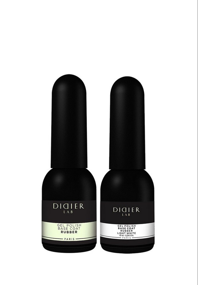Didier Lab Nagellack SET Rubber Base, Einzigartige flexible Formel zum Formen von Didier Lab