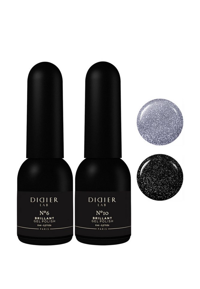 Didier Lab Nagellack-Set Gel Polish Set Brillant 6+10, Blendender Glanz von Didier Lab