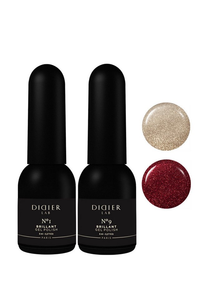 Didier Lab Nagellack-Set Gel Polish Set Brillant 6+10, Blendender Glanz von Didier Lab