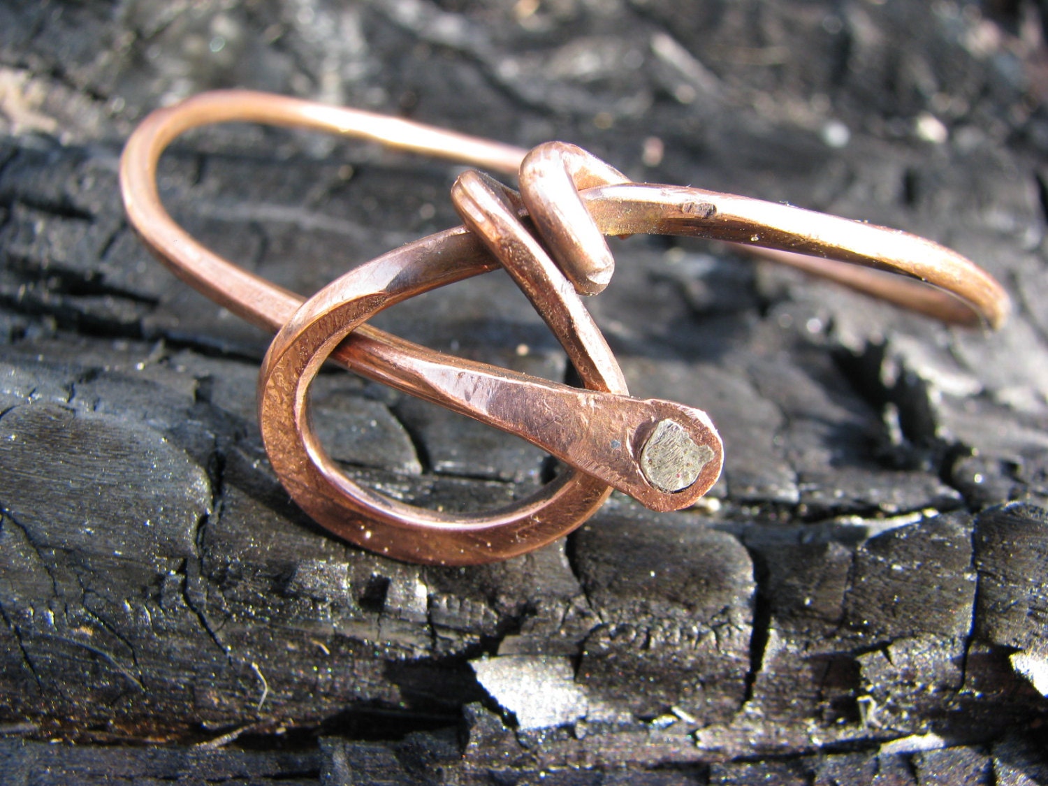 Kupfer Armreif Mit Silber Rivet.recycled Armreif, Schön Kupfer Armreif Mit Silber Rivet.recycled Armreif, Schön von Didikais