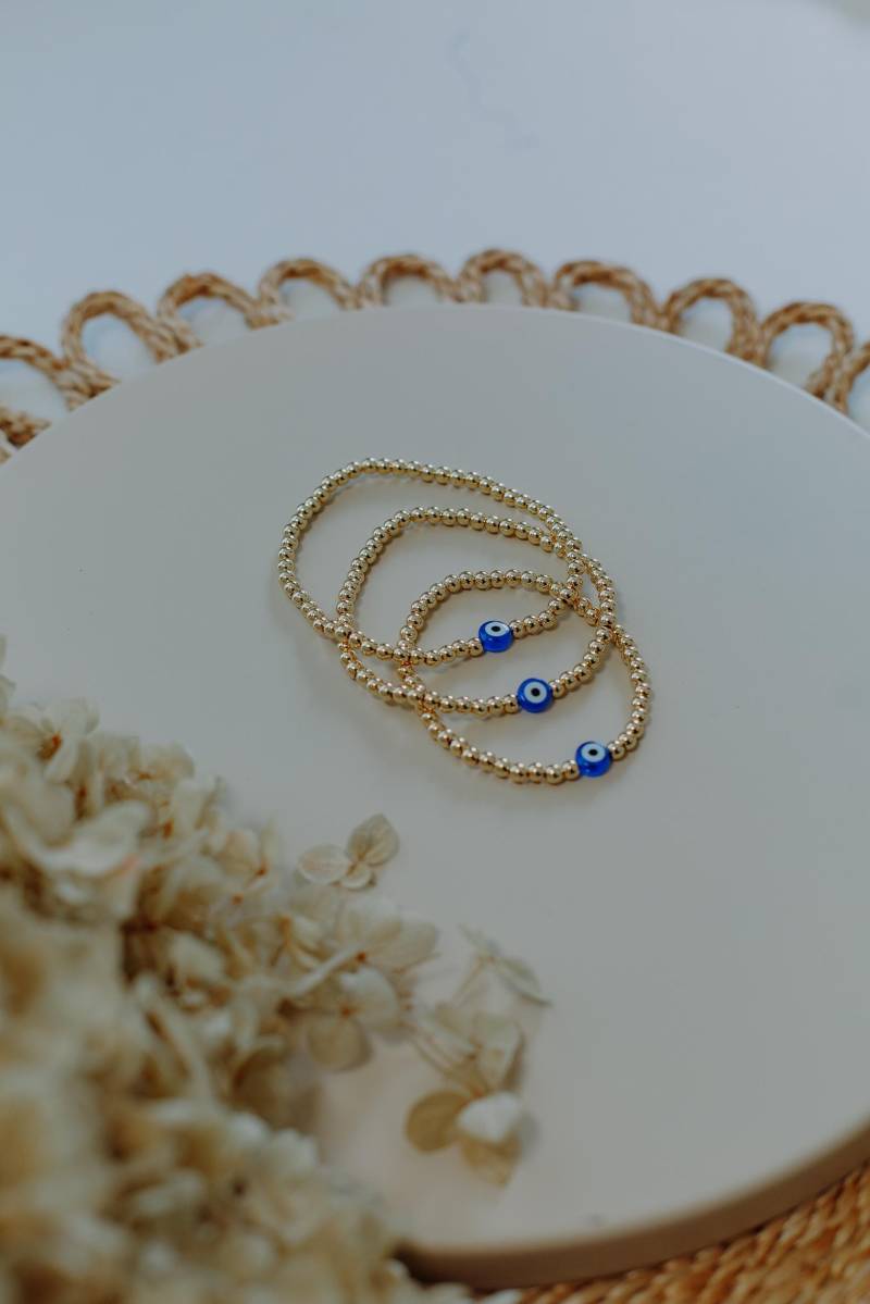 Handgemachtes Perlenarmband Mit Goldenen Perlen Aus 14-Karat-Vergoldung. Feiner Schmuck Für Frauen - Geschenkartikel von DidisbyDianaAscher