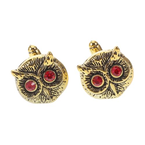 Didiseaon Eulenform Manschettenknöpfe Für Herren Vintage-design Ärmelverzierung Business-anzug-zubehör Legierung Manschettenknöpfe Für Smokinghemden von Didiseaon