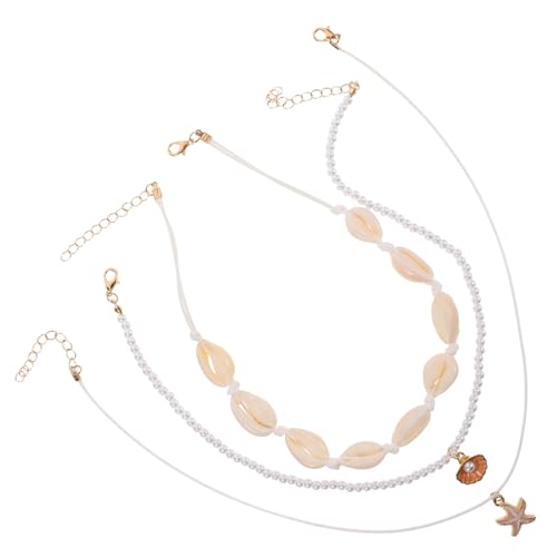 Didiseaon Hawaiianischer Muschel-anhänger Boho-halskette Für Damen Perlenketten Naturmaterial Kurzschlitz Strand-schmuck Exotisches Design Leicht Und von Didiseaon