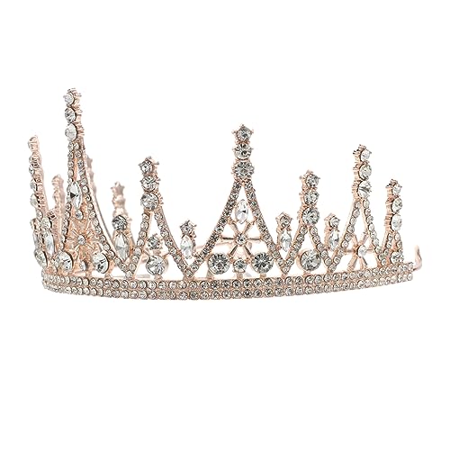Didiseaon 1 Stück Geburtstagskrone Stirnband Hochzeit Tiara Mädchen Braut Stirnband Erwachsene Kronenfrauen Dekoration Perlenstirnband Prinzessin Hochzeitsdeko Kronenschmuck Golden Legierung Didiseaon 1 Stück Geburtstagskrone Stirnband Hochzeit Tiara Mädchen Braut Stirnband Erwachsene Kronenfrauen Dekoration Perlenstirnband Prinzessin Hochzeitsdeko Kronenschmuck Golden Legierung von Didiseaon