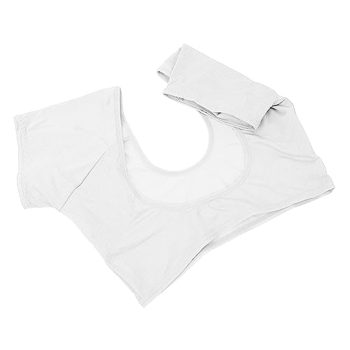 Didiseaon 1 Stück Schweißabsorbierende Achselpads Unterwäsche Vest aus Baumwolle Atmungsaktive Schweißschutz Lösung für Damen Waschbar und Bequem gegen Schweißflecken und Geruch Weiß von Didiseaon