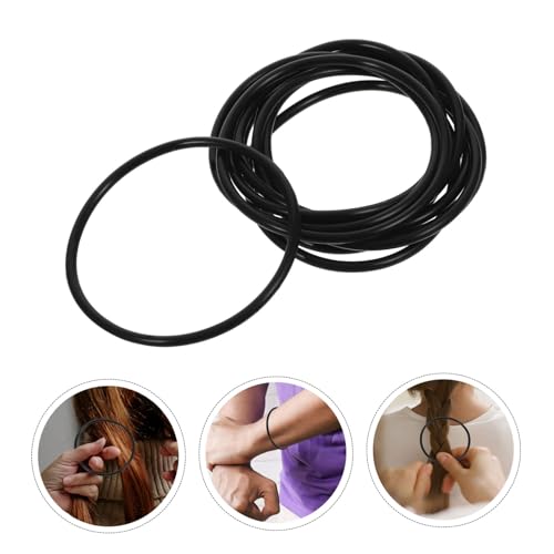 Didiseaon 10 Stück Teiliges Schwarzes Silikonarmband Dehnbar und Hautfreundlich Komfortabel Tragbar Modisch für Partys Sport und Alltag Langlebig Statische Aufladungsschutz als Geschenk für von Didiseaon