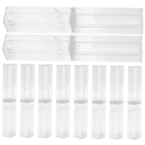 Didiseaon 10 Stück Teiliges Transparentes Stifteetui Leichte Kunststoff Federmäppchen mit Praktischem Deckel Vielseitige Aufbewahrung für Schüler Lehrer als und Schmuckbox von Didiseaon