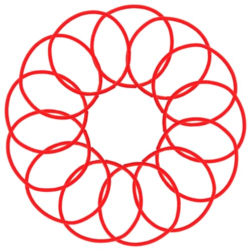 Didiseaon 100 Stück Teiliges Rotes Haargummi Elastische Nahtlose Haarbänder für Mädchen Dehnbar Langlebig Geeignet für Mittleres Dickes Haar Modische Haaraccessoires für Alltag Schule und von Didiseaon