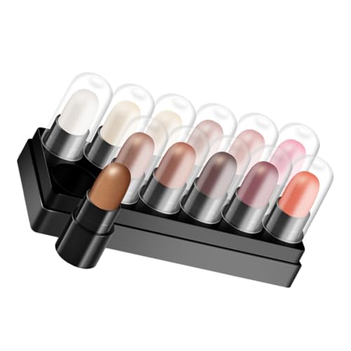 Didiseaon 12Stücke Teiliges Lidschatten Stifte Sanften Farben Hochpigmentierte Augenheller Sticks Und Textmarker Für Strahlendes Make Up Vielseitig Einsetzbar Und Einfach Anzuwenden von Didiseaon