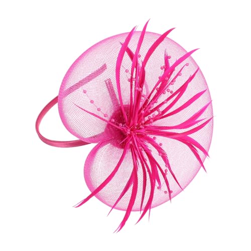 Didiseaon Federschmuck Für Kopf Federkopfschmuck Eleganter Kopfschmuck Für Partys Kreativer Kopfschmuck Für Damen Schleifenhaarspange Für Kopf Leichter Und Angenehmer Für Alltag von Didiseaon