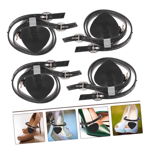 Didiseaon 2 Paare Damen High Heel Ersatz Fersenschlaufen Verstellbare Rutschfeste Schuhbänder für High Heels Pumps Stiefel Bequemer Fersenschutz Anti rutsch für Alltag und Party von Didiseaon