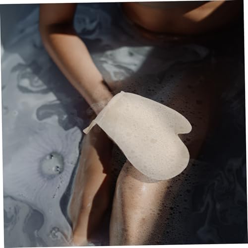 Didiseaon 2 Stück Badehandschuhe aus Natürlichem Loofah Leichtes Peeling und Tiefenreinigung Atmungsaktiv für Damen und Herren Wiederverwendbar als Dusch Rückenschrubber von Didiseaon