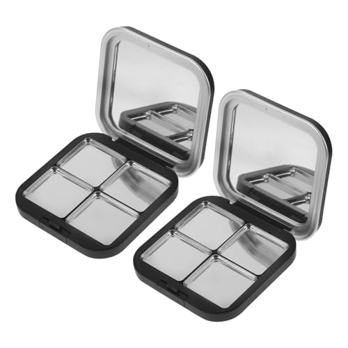 Didiseaon 2 Stück Leere Make Up Paletten Kosmetik Organizer Praktische Lidschatten Behälter Kompakt und Tragbar für Lippenstift und Blush von Didiseaon