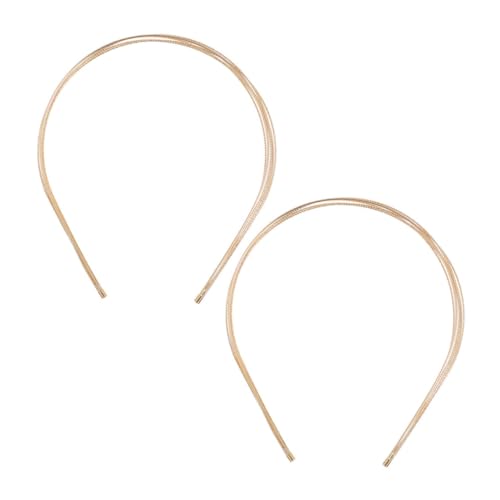 Didiseaon 2 Stück Multilagiges Dünnes Metall stirnband für Damen Rutschfestes Leichtes Haaraccessoire in Gold Modisches Vielseitiges Kopfband für Alltag Hochzeit und Party von Didiseaon