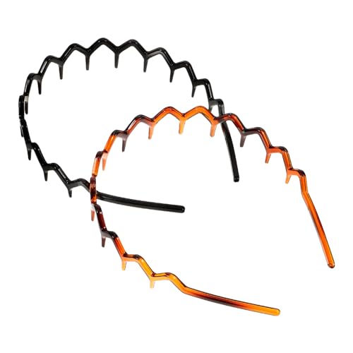 Didiseaon 2 Stück Rutschfeste Dünne Haarbänder mit Zähnen Elegante Minimalistische Haarreifen für Damen Fester Sitz Vielseitiges Styling für Alltag und Sport von Didiseaon
