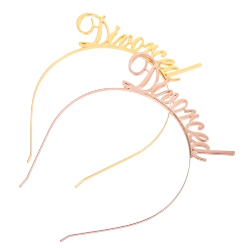 Didiseaon 2stücke Goldener Metall-haarreifen Goldener Haarband Roségold-haarreifen Legierungskopfschmuck Party-haaraccessoires Haarschmuck Für Frauen Und Mädchen von Didiseaon