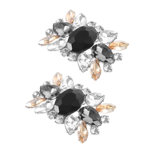 Didiseaon 2 Stück Strass Schuhclips Abnehmbare Schuhschnallen aus Langlebiger Legierung Dekoration für High Heels Geeignet für Hochzeit Party und Festliche Anlässe von Didiseaon