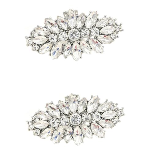 Didiseaon 2 Stück Teiliges Abnehmbare Schuhclips mit Strass für Damen Kreative Schuhschnallen zur Dekoration von Hochzeits und Alltagsschuhen von Didiseaon