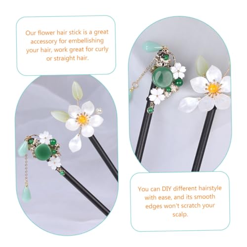 Didiseaon 2 Stück Teiliges Chinesische Retro Haarnadeln mit Blumenmotiv Glatte Kanten für Schonendes Styling Geeignet für Hochzeit Party Alltag Eleganter Haarschmuck für Damen Didiseaon 2 Stück Teiliges Chinesische Retro Haarnadeln mit Blumenmotiv Glatte Kanten für Schonendes Styling Geeignet für Hochzeit Party Alltag Eleganter Haarschmuck für Damen von Didiseaon