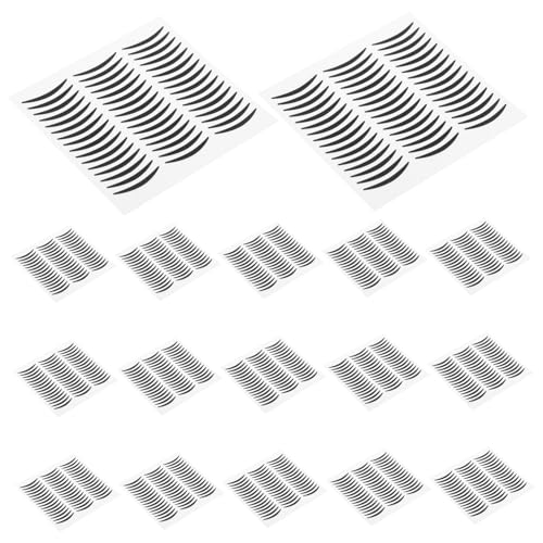 Didiseaon 20 Blatt Schwarzes Augenlid Tape Doppelte Augenlider Aufkleber für Make Up Lidschatten und Eyeliner Sticker für Smoky Eyes von Didiseaon