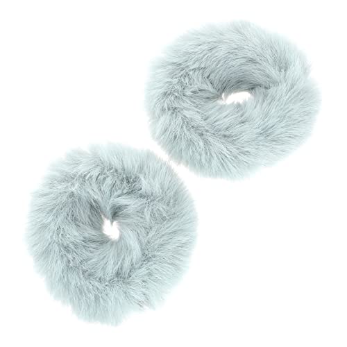 Didiseaon 2stücke Fuzzy Haargummis Elastische Pferdeschwanzhalter Aus Kunstfell Sanft Für Haare Für Festlichkeiten Und Alltagslooks Mintgrün Haaraccessoires Für Frauen Und Mädchen von Didiseaon