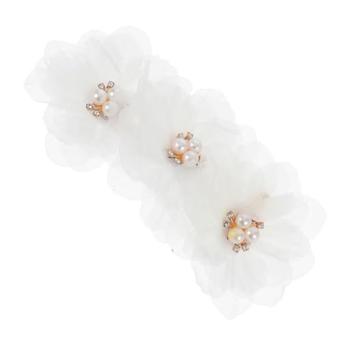 Didiseaon 3 Stück Blumen Haarklammern Set Vintage Haarschmuck für Mädchen und für Partys und Besondere Anlässe Niedliche Haaraccessoires Beige von Didiseaon