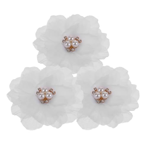 Didiseaon 3 Stück Blumige Haarklammern mit Perlen Niedliche Haarspangen für Mädchen Festliche Haardekoration für Partys Geburtstagsfeiern und Anlässe von Didiseaon